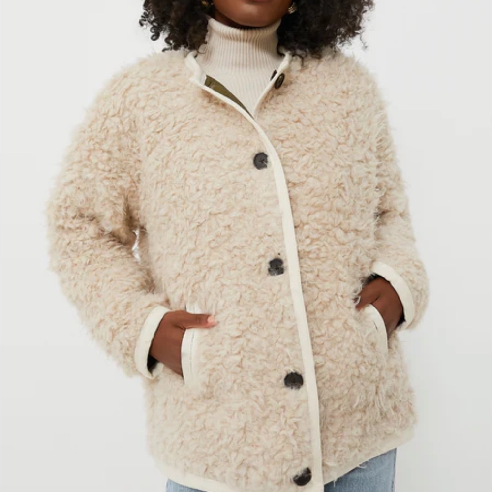 Alex Mill Cream Fleece Jacket